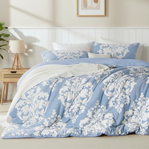 Comfortóir Geimhridh Flannel Clóbhuailte Burnout, Cuilt Bohemian Plush le Tacaíocht Microfiber Ultra-Bhog, Leapa Te Uile-Séasúr