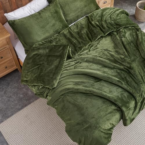 Tacar Comforter Veilbhit Foraoise Glas – Tacar Leapa Trí Phíosa Ultra-Bog Cuilteáilte