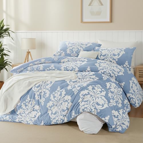 Comfortóir Geimhridh Flannel Clóbhuailte Burnout, Cuilt Bohemian Plush le Tacaíocht Microfiber Ultra-Bhog, Leapa Te Uile-Séasúr