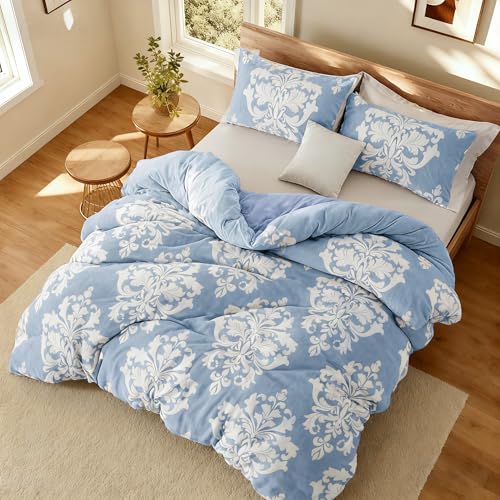 Comfortóir Geimhridh Flannel Clóbhuailte Burnout, Cuilt Bohemian Plush le Tacaíocht Microfiber Ultra-Bhog, Leapa Te Uile-Séasúr