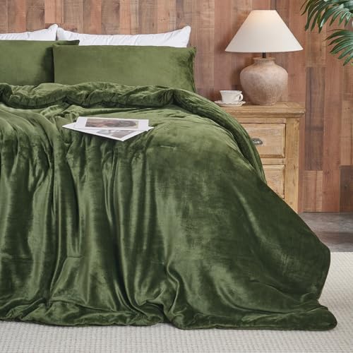 Tacar Comforter Veilbhit Foraoise Glas – Tacar Leapa Trí Phíosa Ultra-Bog Cuilteáilte