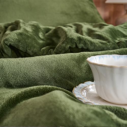 Tacar Comforter Veilbhit Foraoise Glas – Tacar Leapa Trí Phíosa Ultra-Bog Cuilteáilte